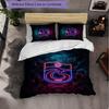 Trabzonspor FC Themed Bedding 3Pcs Duvet Cover Set Decorative Bed Linen For Teen Room Home Decoration