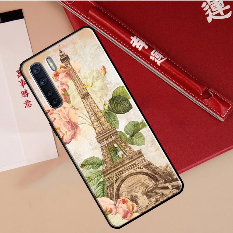Чехол Paris Eiffel Tower для Oppo A40 A78 A54 A74 A94 A17 A57 A77 A76 A16 A96 A18 A60 A80 A38 A58 A98 A15 A5 Pro
