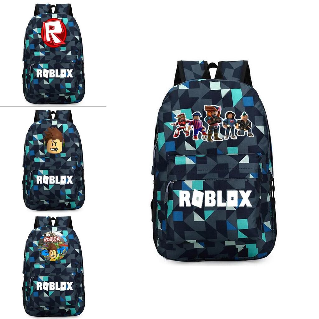 Стильный рюкзак Roblox для детей с ярким мультяшным рисунком и большим объемом
