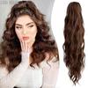 Синтетические длинные волнистые хвостики для наращивания волос, зажим для волос в розовом хвосте, наращивание волос для женщин, шиньон с конским хвостом