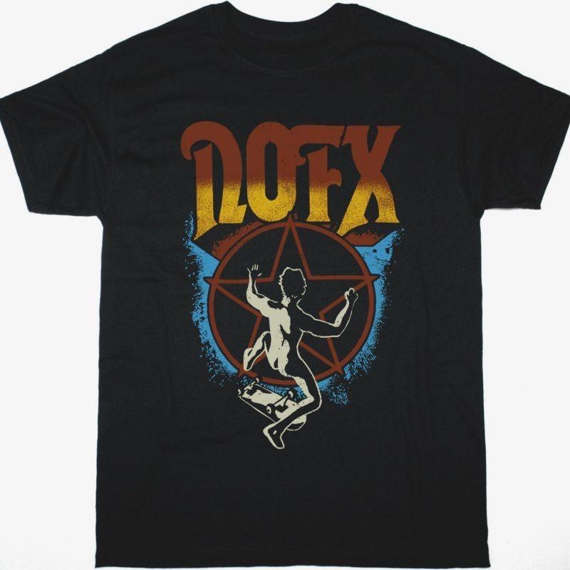 Черная футболка NOFX Kickflip