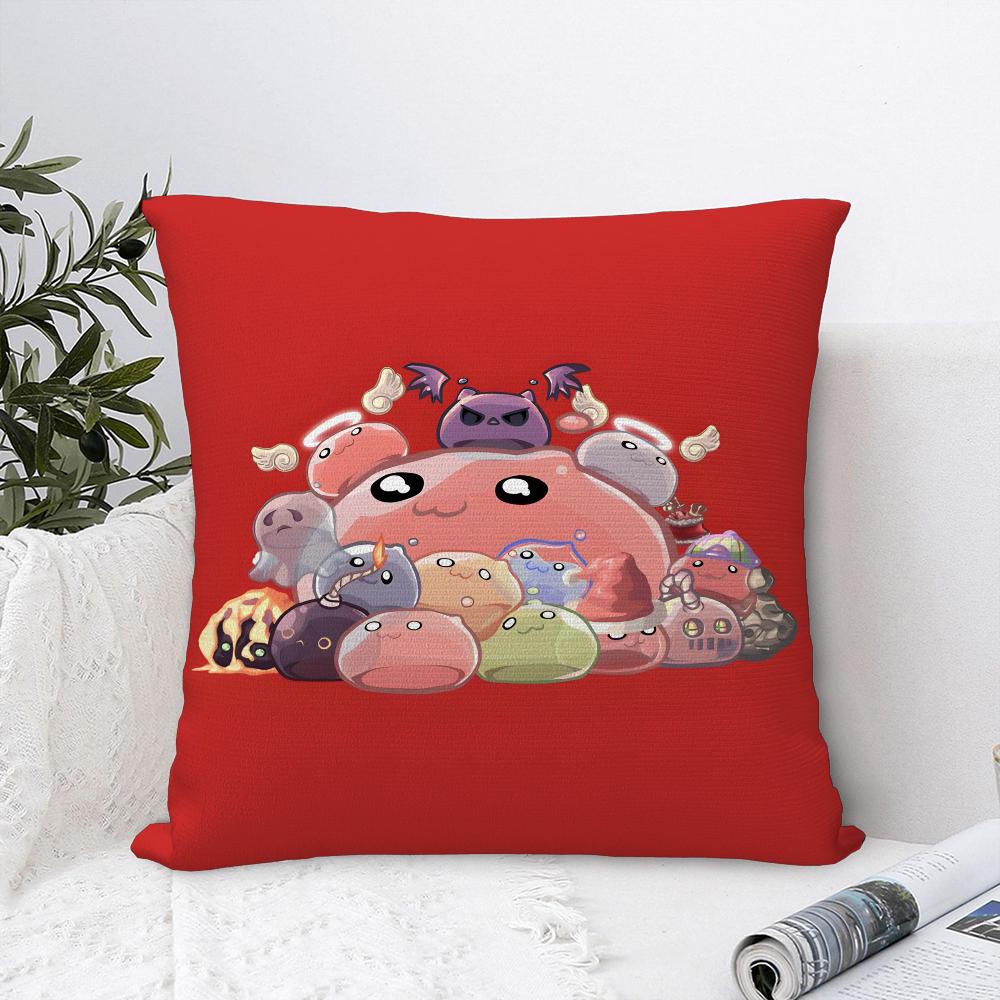 Чехол для подушки игры S-Slime R-Ranchers, Плюшевая ткань, Мягкий чехол для подушки, Двусторонний принт, Чехол для диванной подушки, Чехол для декоративной подушки