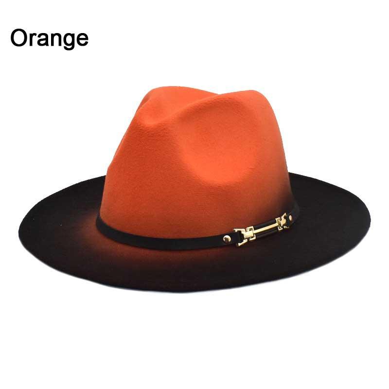 Шапки с градиентом цвета. Мужская и женская фетровая джазовая панама.