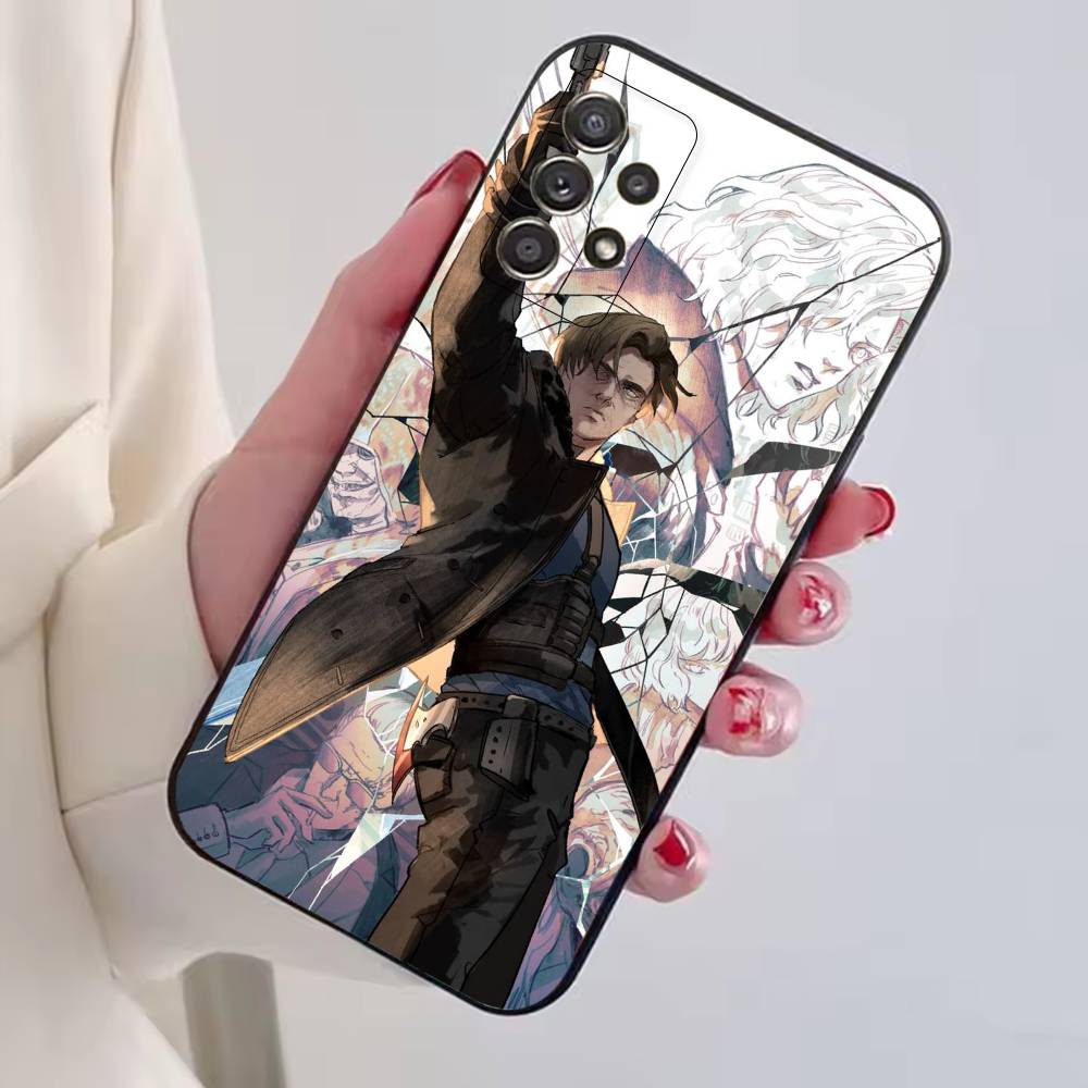 Чехол для телефона R-Residents Evil Леон Кеннеди для Samsung S25,S24,S21,S22,S23,S30,Ultra,S20,Plus,Fe, Мягкий силиконовый черный чехол