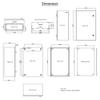 NEMA Steel Enclosure, 24 x 16 x 10\'\' NEMA 4X Steel Electrical Box, IP66 Waterproof & Dustproof, Outdoor/Indoor Electrical Junction Box, with