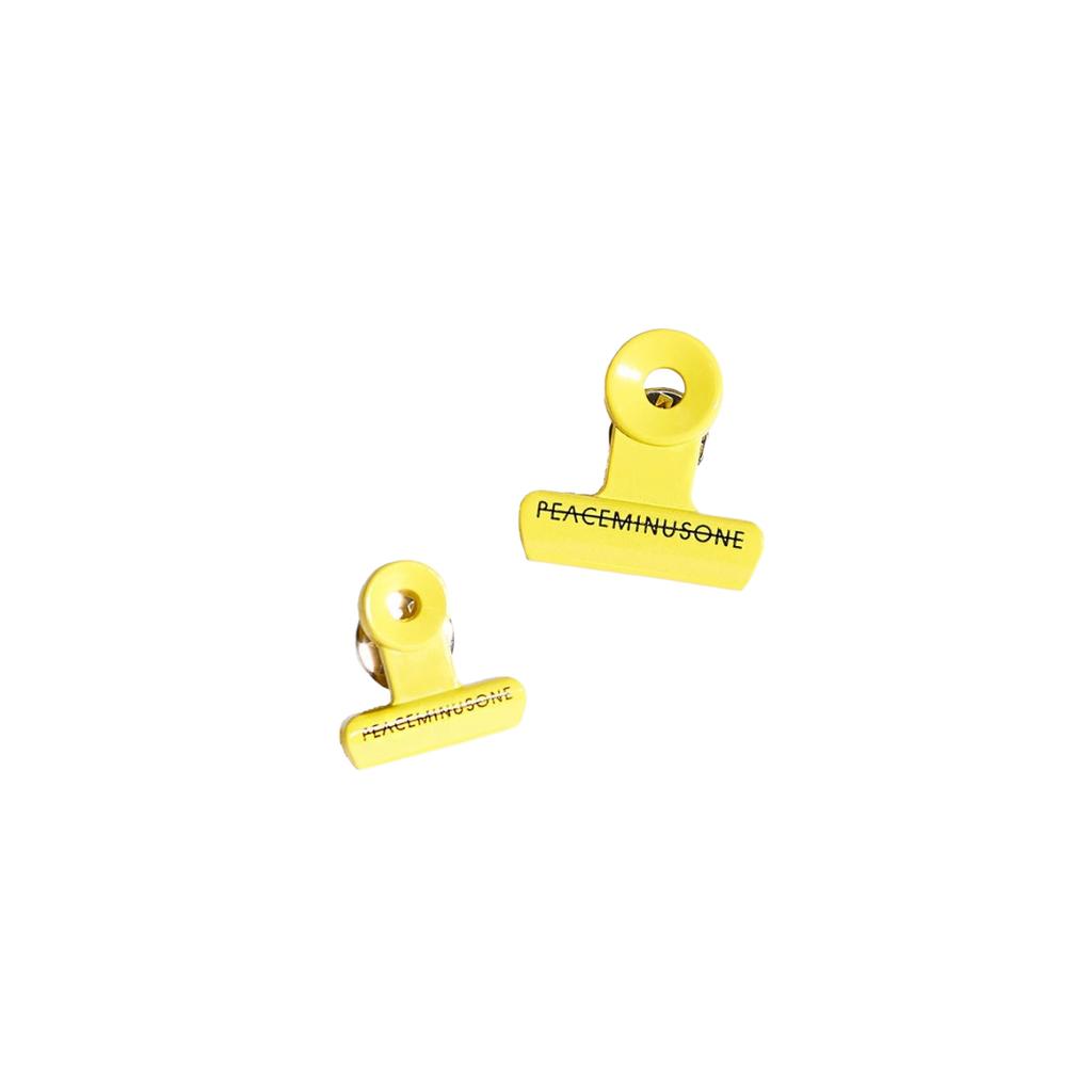 Набор булавок-зажимов Peaceminusone Bulldog Clip Pin Set #1 Желтый