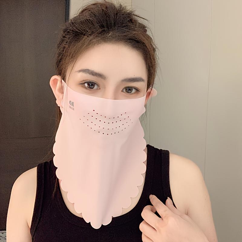 1PC Summer Neck Protection Breathable Ice Silk Mask, Eye Corner Protection Design, Cycling/fishing/traveling Neck Mask, Ice Silk Full Face Mask