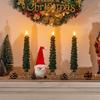 Christmas Tree Shaped Candles with Gold Powder Decorative Table Ornaments for Home Party New Year Xmas Festival Holiday Decoration