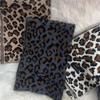 New Imitation Wool Knitted Scarf Women's Leopard Print Scarf Versatile Winter Cold Protection Thickened Warm Scarf