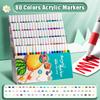 80 Цветов Маркеры для Рисования Арт Маркеры Мягкий Наконечник Детские Ручки для Рисования Граффити Рисование Эскизы