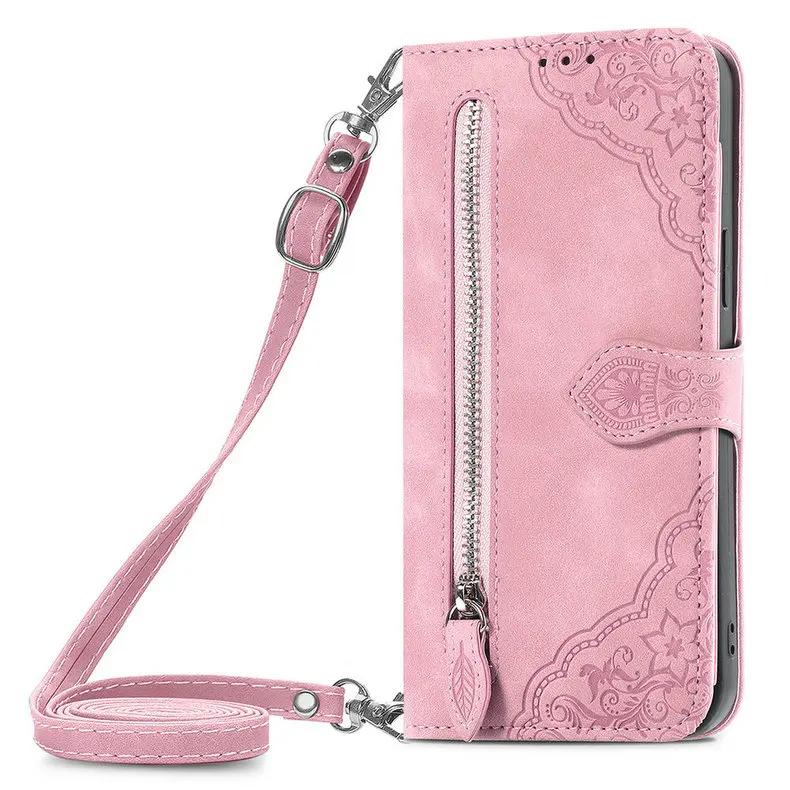 Кожаный кошелек на молнии Capa для Motorola G87 G77 G85 G75 G55 G67 G35 G15 Power G05 Роскошный чехол с карманами Funda Moto G86 G56 G57 67 5G