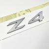 3d ABS Chrome Black Z4 Logo Letters Car Rear Trunk Emblem Badge Decal For Z4 E85 E89 Z4 Sticker Accessories