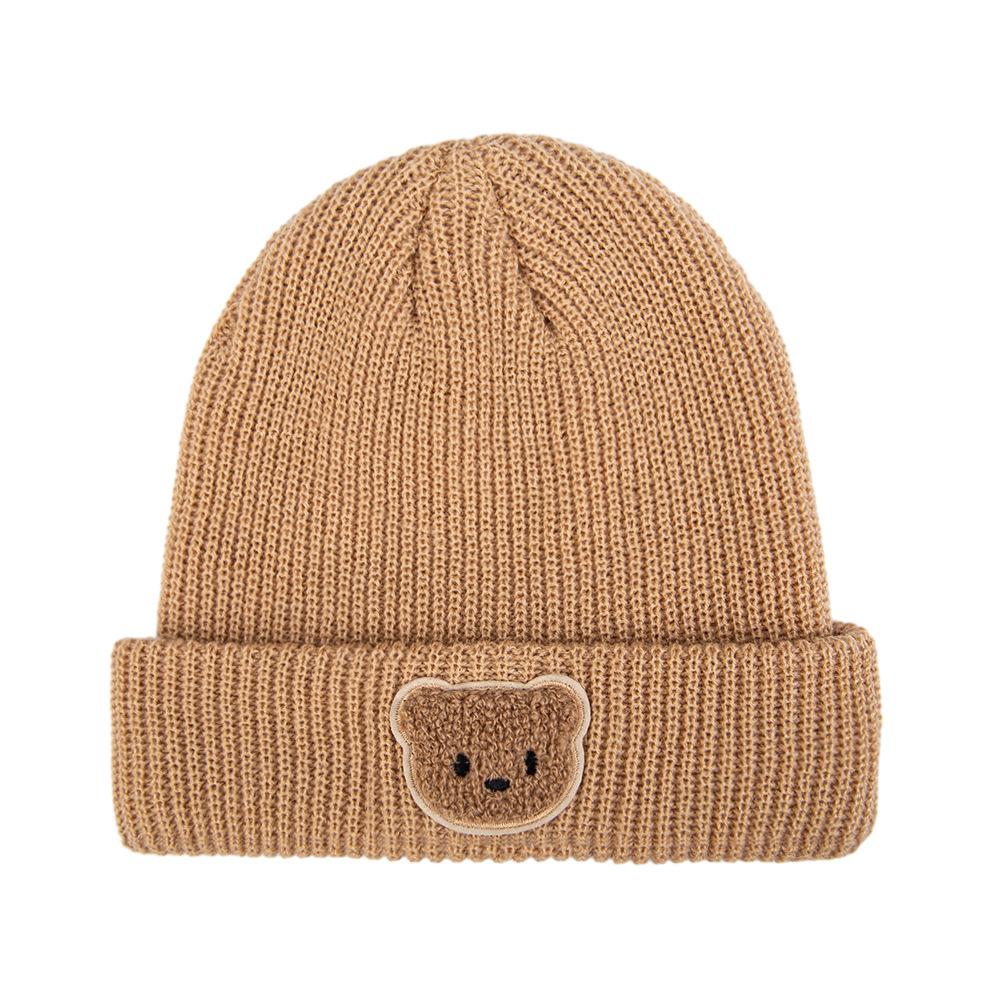 Korean Style Autumn Winter New Arrival Baby Children's Cute Animal Pattern Jacquard Knit Acrylic Common Travel Warm Hat