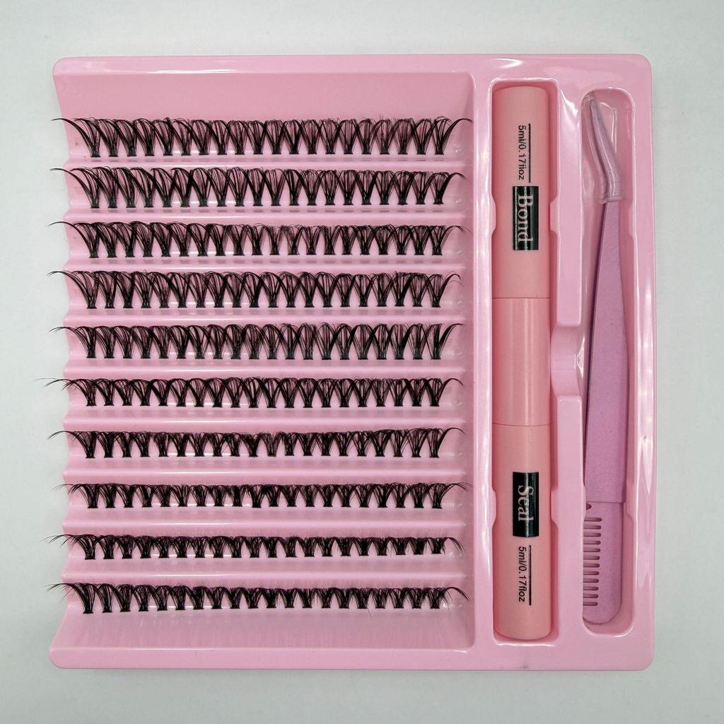 DIY Наращивание ресниц - Сегментированные 30D, 40D, 50D, 80D для самостоятельного нанесения