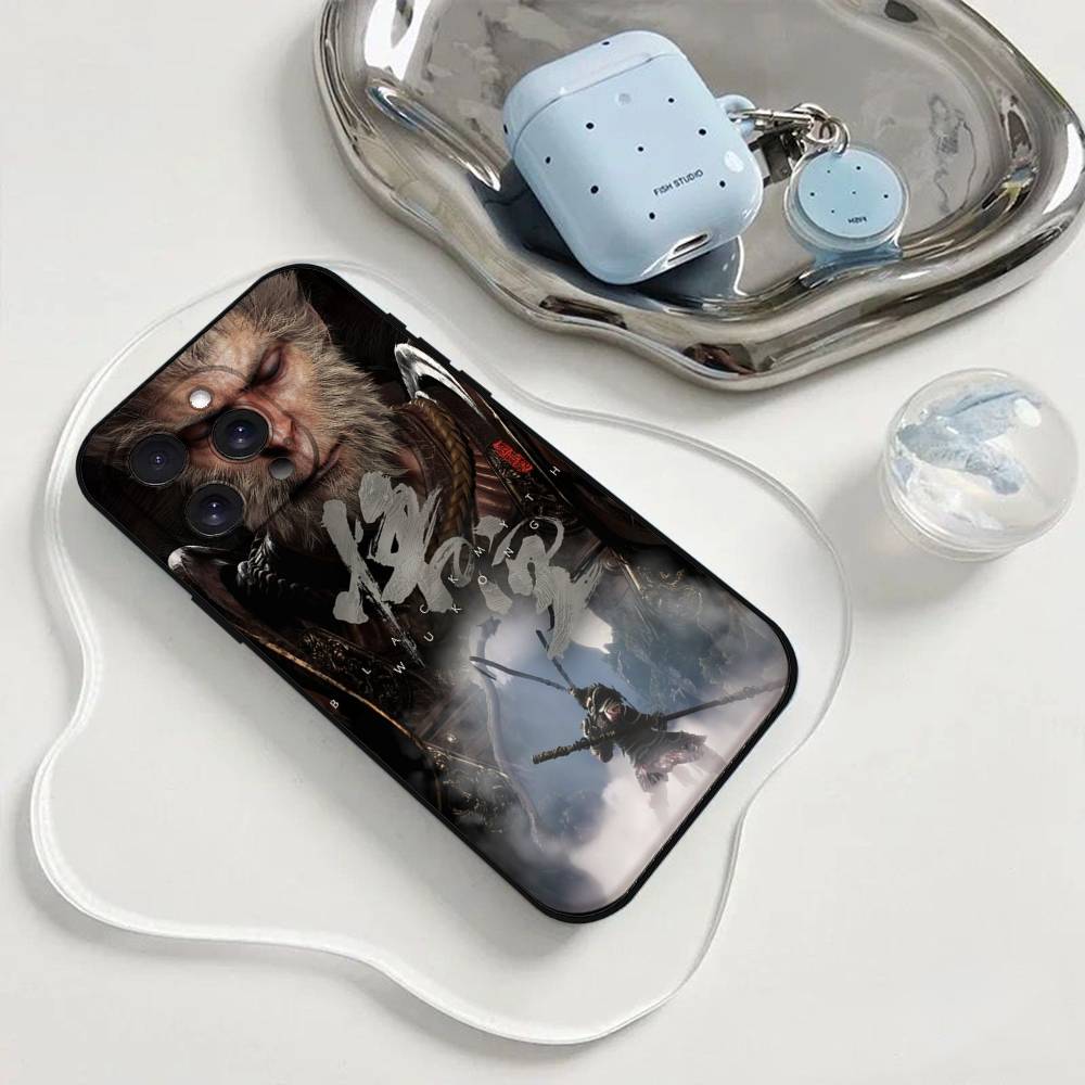 Чехол для телефона Black Myth Wukong Games Чехол для телефона Для Iphone 17 16 15 11 13 14 Pro Max X Xr Xs Max 12mini Черный корпус Защитный чехол