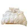 Ins Simple Style Pure Cotton Bed Four-piece Set, Cotton Quilt Cover, Bed Sheet, Small Floral Three-piece Set