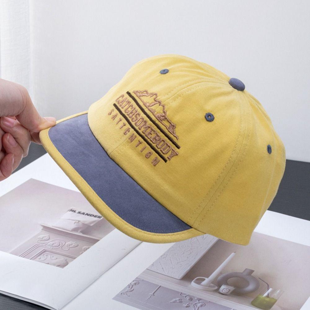 Embroidery Letter Baseball Cap Casual Peaked Cap Autumn Sunscreen Hat Streetwear