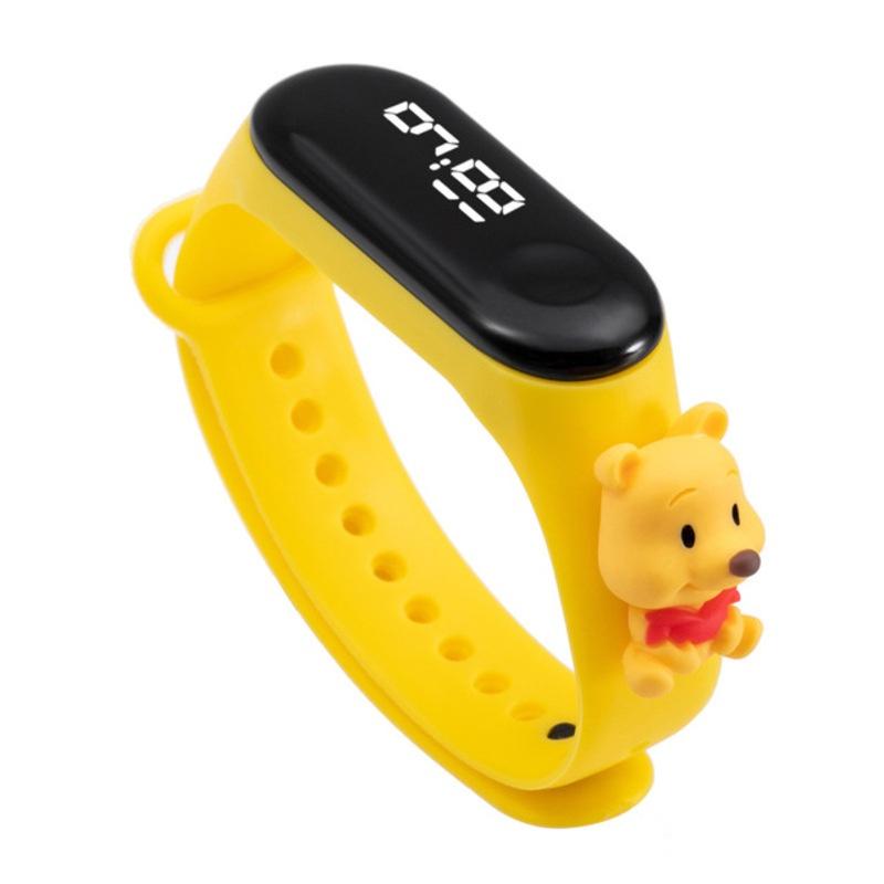 Disney Pokemon Pikachu Kids Led Watch Touch Screen Silicone Strap Waterproof School Gift