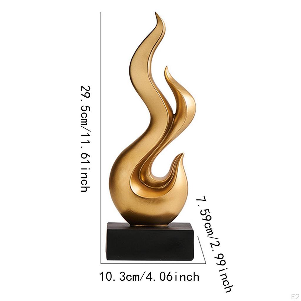 Пламя Дизайн Смоляная Фигурка для Настольного Дисплея, Уникальное Искусство Главная