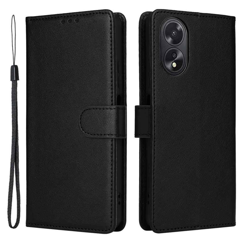 For Oppo A18 4G Mobile Phone Case PU Leather Stand Flip Phone Cover