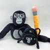 Мягкая плюшевая игрушка Gorilla Tag, кукла-орангутанг с очками-карандашами, вдохновленная популярной игрой, милый цветной подарок для коллекционеров игр