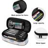 Pen Case Smooth Zipper Spacious Storage 300D Polyester with Main Storage Mesh Pocket and Organized Pen Holders for Classroom Use