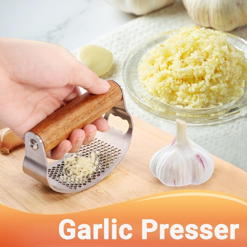 Stainless Steel Garlic Crusher Honeycomb Design Garlic Mincer Creative Garlic Presse for Onion