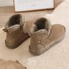 Women's Shoes Snow Boots Women's New Winter Fur Integrated Fleece Short Tube Low-top Non-slip Warm Cotton Shoes