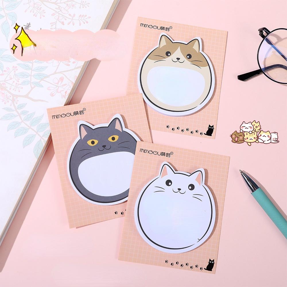 30 листов Kawaii Chubby Cat липкие заметки Блокнот для заметок милые N Times липкие офисные канцелярские принадлежности журнал-планировщик