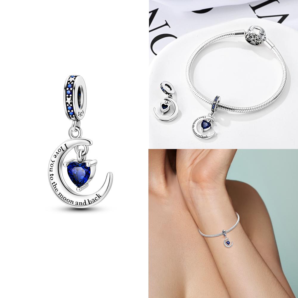 Pink Butterfly Luminous Firefly Dangle New Copper Charms Bead Fit Bangle Bracelet Necklace Diy Jewelry Women Gift