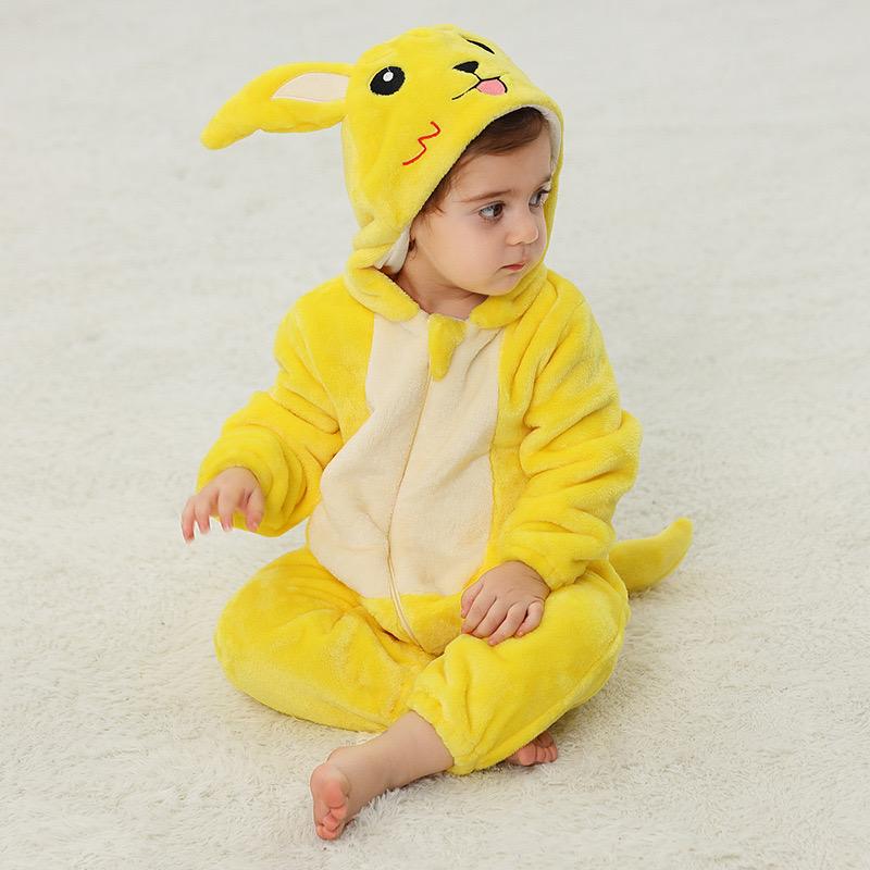 Baby Clothing Shark Dinosaur Onesies Animal Hooded Winter Baby Pajamas Kids Sleepwear Baby Pyjamas