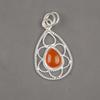 Подвеска из цельного серебра 925 пробы с сердоликом, подвеска из драгоценного камня ручной работы, подарок жене, абсолютно новая подвеска