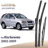 Для Kia Sorento MK1 BL 2002-2009 2003 2004 2005 Щетки стеклоочистителя Передние и Задние Щетки Стеклоочистителя Лобовое Стекло Оконные Щетки 24"+18"+14"