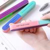 1Pcs Creative Printing Nail File Sanding Sand Six-Sided Polishing File Nail Tool