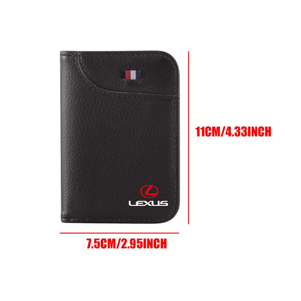 Car Driving Documents ID Card Holder Purse Wallet Case Organizing Pocket Accessories For Lexus LS LC IS350 ES300h ES300 IS250 RX UR1
