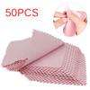 50 PCS Silver Polishing Cloth Cleaner Jewelry Cleaning Cloth Anti-Tarnish Tool