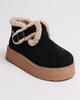 Uggs with Buckle Suny Liana 50900 36 Black Suede Wool