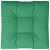 Pallet Cushion Green 70x70x12 cm Fabric