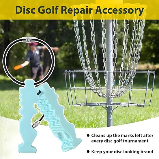 Disc Golf Repair And Maintenance Tool Flying Disc Scratch Remover All-in-One Scrubber Groove Cleaner for Flying Discs Golf
