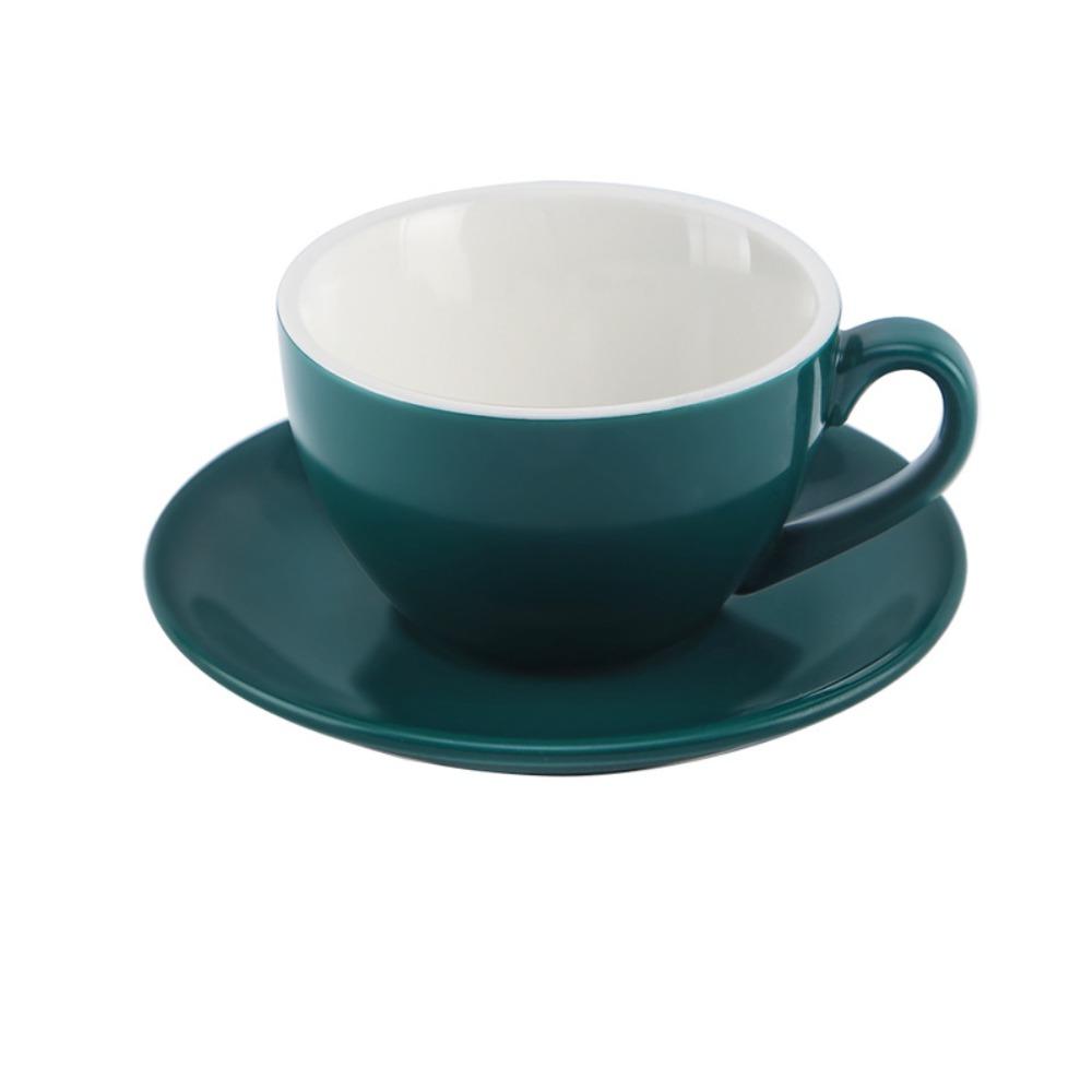 Чашка для капучино 220 мл однотонная парная кружка минималистичная керамическая кофейная чашка подарок