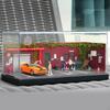 1/64 Garage Display Case Alloy Car Model Box Diorama Simulated Layout for Collector Parking
