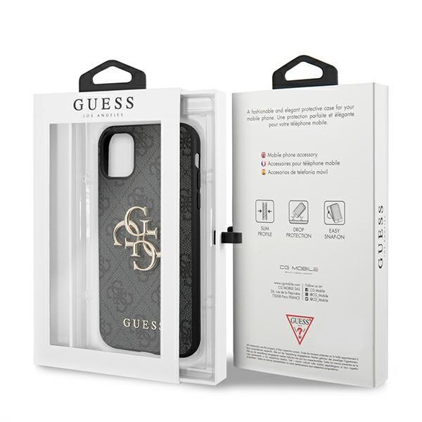Guess Guhcn614Gmggr Iphone 11 6,1/ Xr Szary/Grey Hardcase 4G Duże Metalowe Logo
