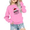 Kids' Fashion Loose-Fit Casual Long-Sleeve Christmas Print Oversized Crewneck Sweatshirt