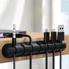 Клейкие зажимы для держателя кабеля, органайзер для проводов, USB-кабель для зарядки, кабель питания для прикроватной тумбочки, кабель для мыши