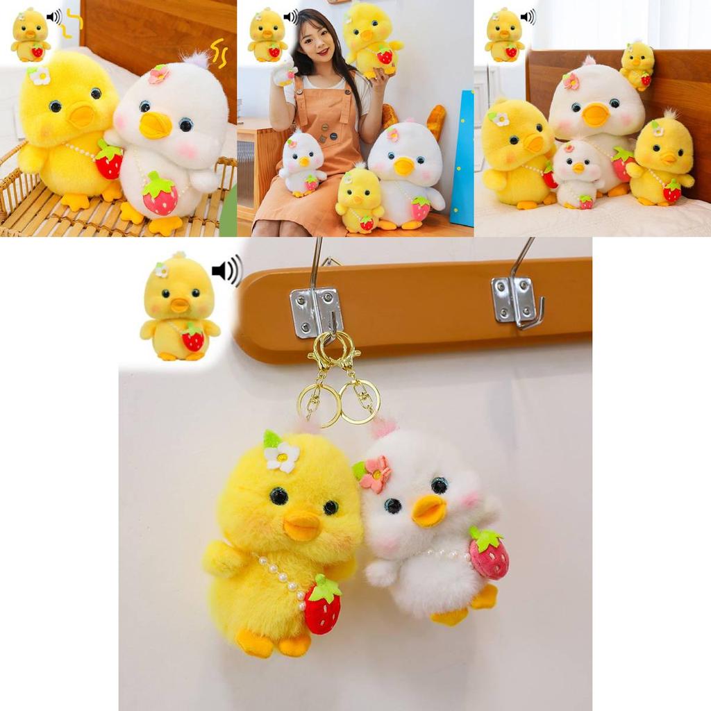 Adorable Plush Duck Toy With Sound Features Perfect For Birthdays And Gifts