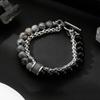 Bracelet Men's Titanium Steel Does Not Fade, High-end Sense Versatile Hip-hop Jewelry Women's Simple Personality Retro Accessories