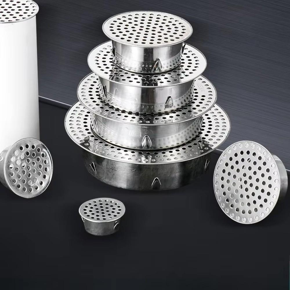 Round Hole Gutter Guard Net SUS 304 Stainless Steel Stainless Steel Drain Cover Bathroom Floor