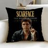 Hot Ssscarfaceing Cushion Cover Soft  EasyWash Pillow Case  Versatile for Couch Bed Travel and Office