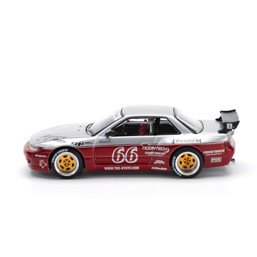 POP RACE 1/64 Pandem Silvia S13 - Moontech Red Готовая модель PR640258