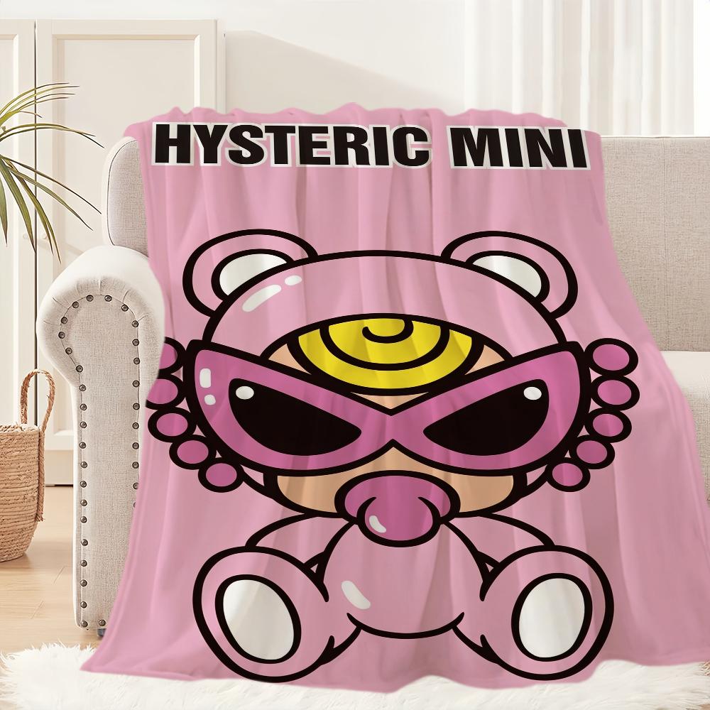 Fashion H-Hysteric M-Mini Blanket Blanket for Couch Sofa Travel Home Hiking Picni Bed Beding Flannel Blanket birthday gift